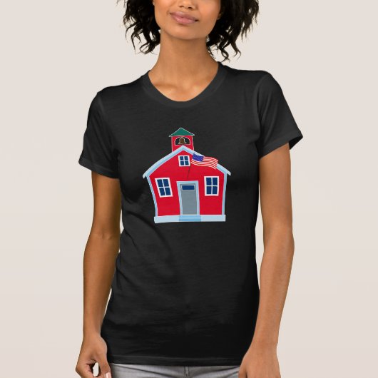 赤い学校の家 Tシャツ (正面)
