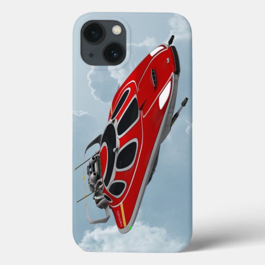 赤い宇宙船 Case-Mate iPhoneケース (裏面)