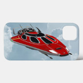 赤い宇宙船 Case-Mate iPhoneケース (裏面 (横))