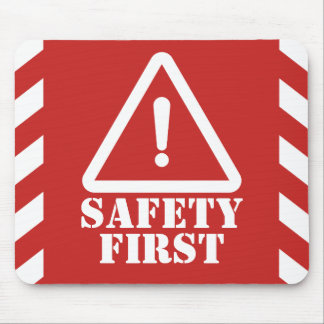 赤い安全第一 マウスパッド