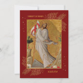 赤い宗教彼はイースターブランチの卵の狩り 招待状 (正面)