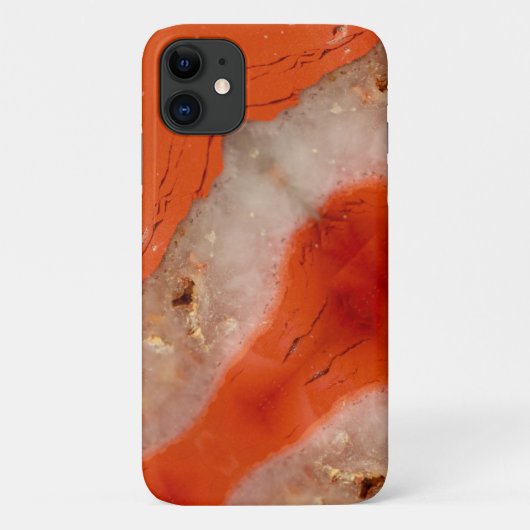 赤い宝石の石のテクスチャiPhone 11ケース Case-Mate iPhoneケース (裏面)