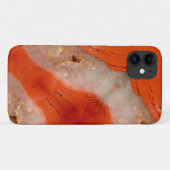 赤い宝石の石のテクスチャiPhone 11ケース Case-Mate iPhoneケース (裏面(横))