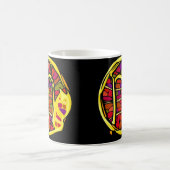 赤い宝石の色の蠍座 コーヒーマグカップ (中央)