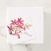 赤い宝石の蘭結婚の水感謝してい色 フェイバータグ (インサイチュ)