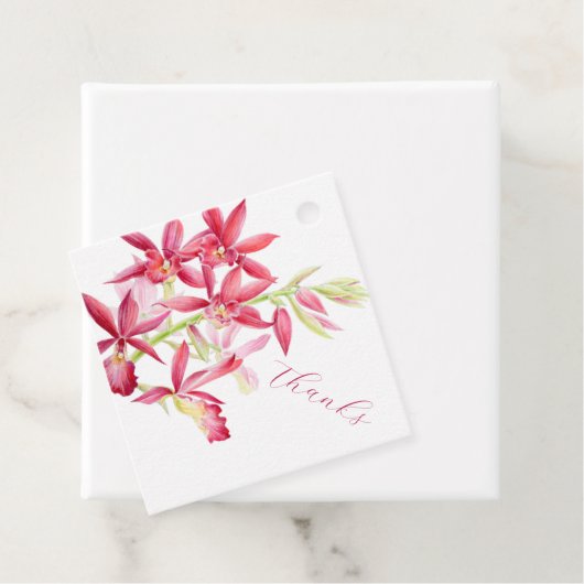 赤い宝石の蘭結婚の水感謝してい色 フェイバータグ (インサイチュ)