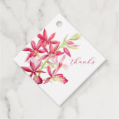 赤い宝石の蘭結婚の水感謝してい色 フェイバータグ (正面)