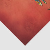 赤い宝石を持つ黄金の木 薄葉紙 (詳細)