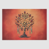 赤い宝石を持つ黄金の木 薄葉紙 (正面)