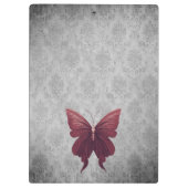 赤い宝石飾りトンボ クリップボード (裏面)