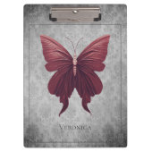 赤い宝石飾りトンボ クリップボード (正面)