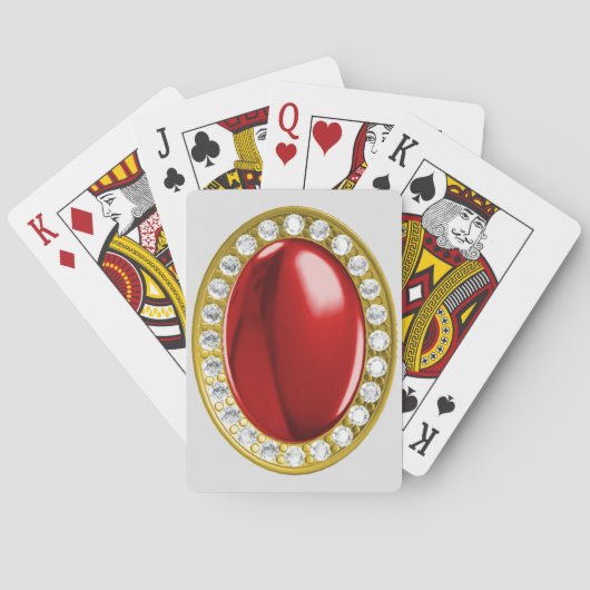 赤い宝石 トランプ (裏面)