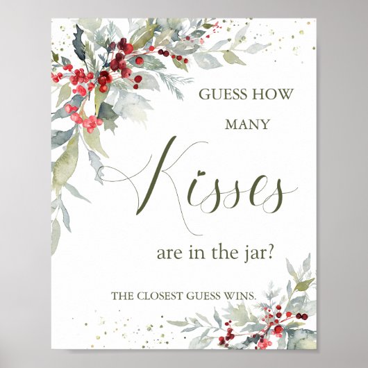 赤い実とグリーン　瓶に入ったキスの数はいくつ？ ポスター (正面)