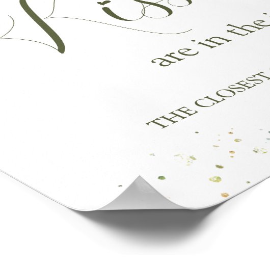 赤い実と緑の葉の装飾 何人のキスが瓶に入っている？ ポスター (角)