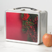 赤い実のクリスマスリース メタルランチボックス (インサイチュ)