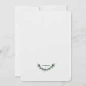 赤い実のリースの招待状 招待状 (裏面)