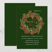 赤い実のリース オープンハウス シーズンカード (正面/裏面)