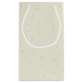 赤い実+ユーカリのクリスマス/ホリデーお礼メッセージ スモールペーパーバッグ (裏面)