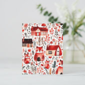 赤い家と家かわいい紙シート (スタンド正面)