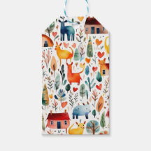 赤い家と家かわいい紙シート