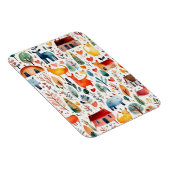 赤い家と家かわいい紙シート マグネット (右側)