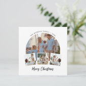 赤い家族の写真航海のクリスマスビーチ シーズンカード (スタンド正面)