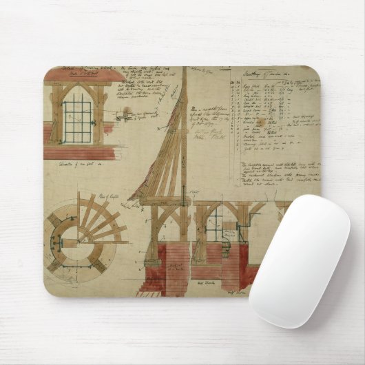 赤い家、Bexleyのヒースのための計画(ペンとインク マウスパッド (マウス)