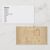 赤い家、Bexleyのヒースのための高度(ペンで書いて下さい 名刺 (正面/裏面)