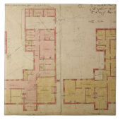 赤い家、Bexleyのヒース1859年のための計画(aをペンで書いて下さい タイル (正面)