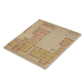 赤い家、Bexleyのヒース1859年のための計画(aをペンで書いて下さい タイル (側面)