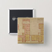 赤い家、Bexleyのヒース1859年のための計画(aをペンで書いて下さい 缶バッジ (正面&裏面)