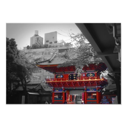 赤い寺 フォトプリント            (正面)