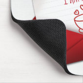 赤い封筒に入ったラブノート マウスパッド (コーナー)