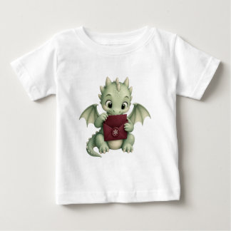 赤い封筒を持ったかわいい赤ちゃんドラゴン 子供 ベビーTシャツ