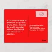 赤い封筒日の郵便はがき ポストカード (裏面)