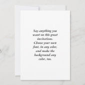 赤い封筒-洪Bao 招待状 (裏面)