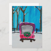 赤い小さなトラック シーズンカード (正面/裏面)