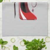 赤い小剣の靴の芸術および腕輪 キッチンタオル (折り畳み)