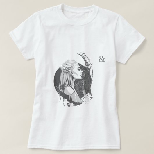 赤い少女 Tシャツ (デザイン正面)