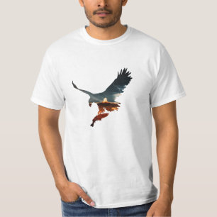 赤い尾を持つTシャツの鷹 Tシャツ