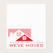 赤い屋上、住所カードの変更 名刺 (外部フラット)