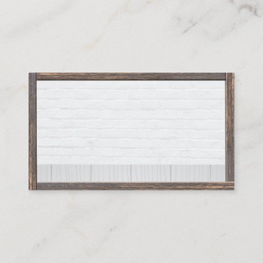 赤い屋根のトップホームロゴ | フレーム入りにしましょう 名刺 (裏面)