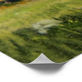 赤い屋根のバーンドインザメドウプリント ポスター (角)