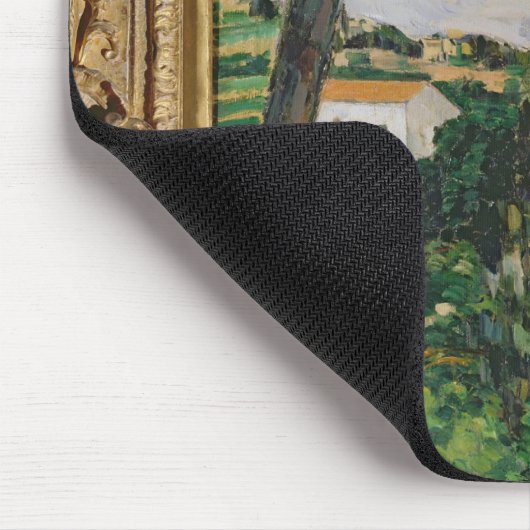 赤い屋根またはマツとのポールセザンヌ|の景色 マウスパッド (コーナー)