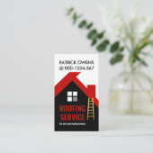 赤い屋根建物屋根の屋根 名刺 (スタンド正面)