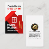 赤い屋根建物屋根 名刺 (正面/裏面)