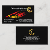 赤い屋根葺き屋根ビルダ 名刺 (正面/裏面)