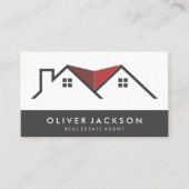 赤い屋根 | 住宅用 | 実在代理人 名刺 (正面)