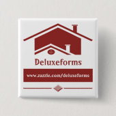 赤い屋根 缶バッジ (正面)