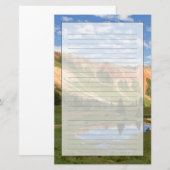 赤い山の反射 便箋 (正面/裏面)